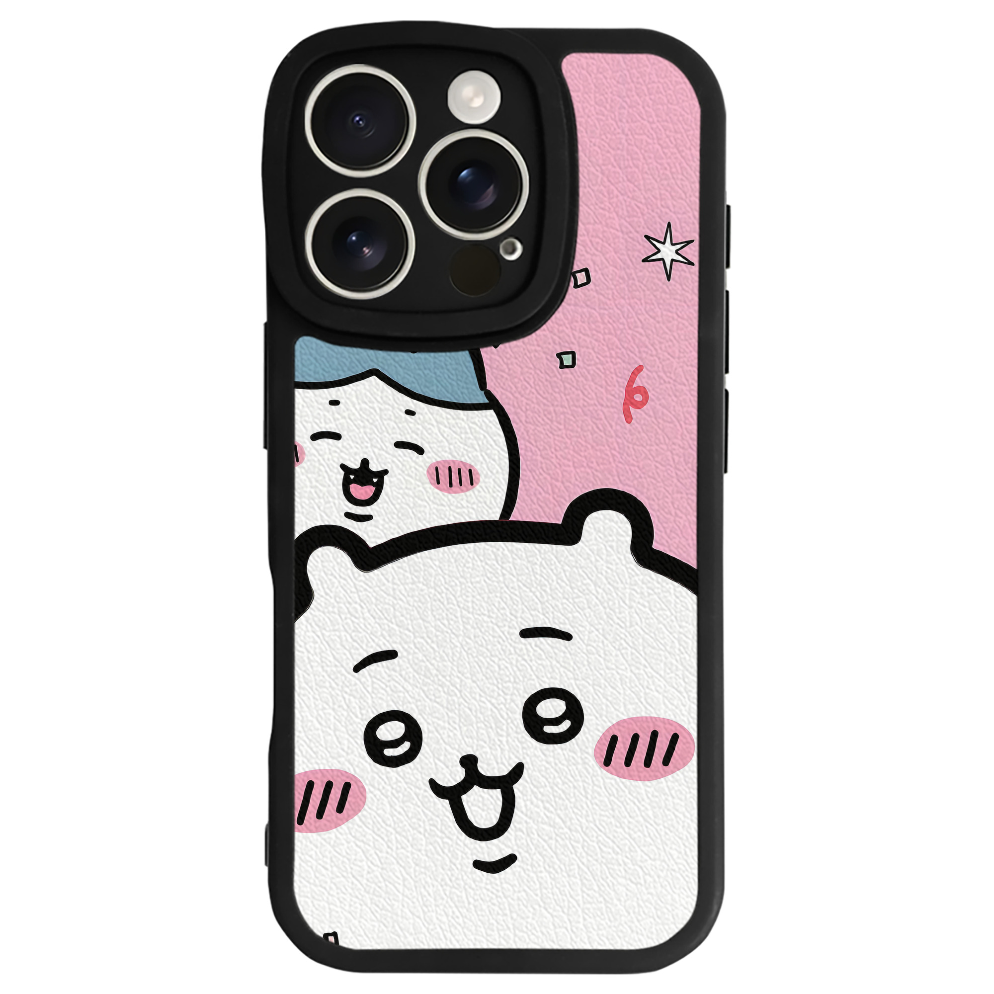 （画像用） ちいかわ Chii-kawa 【iPhone 16シリーズ対応】シリコンスマホケース（レザー調） 材質：シリコン